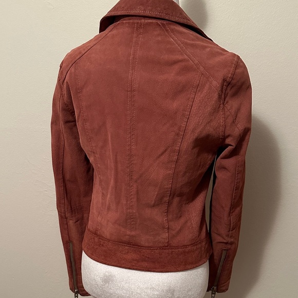 Blank NYC Suede Moto Jacket - Rust - Picture 7 of 14